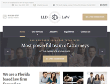 Tablet Screenshot of lld-law.com